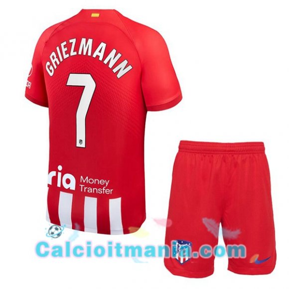 Maglia Atletico Madrid (Griezmann 7) Bambino Prima Rosso 20232024 €24.00