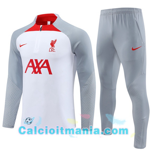 Tuta Allenamento Calcio FC Liverpool Bianco Grigio 2023 2024 58.00