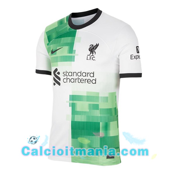 Maglia FC Liverpool Seconda Bianco Verde 2023 2024 26.00