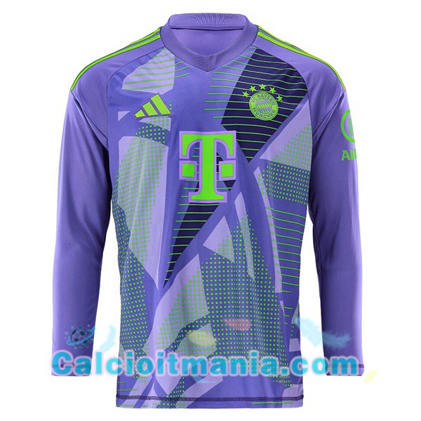 Maglia Calcio Bayern Monaco Portiere Maniche Lunghe Porpora 2024 2025 28.00